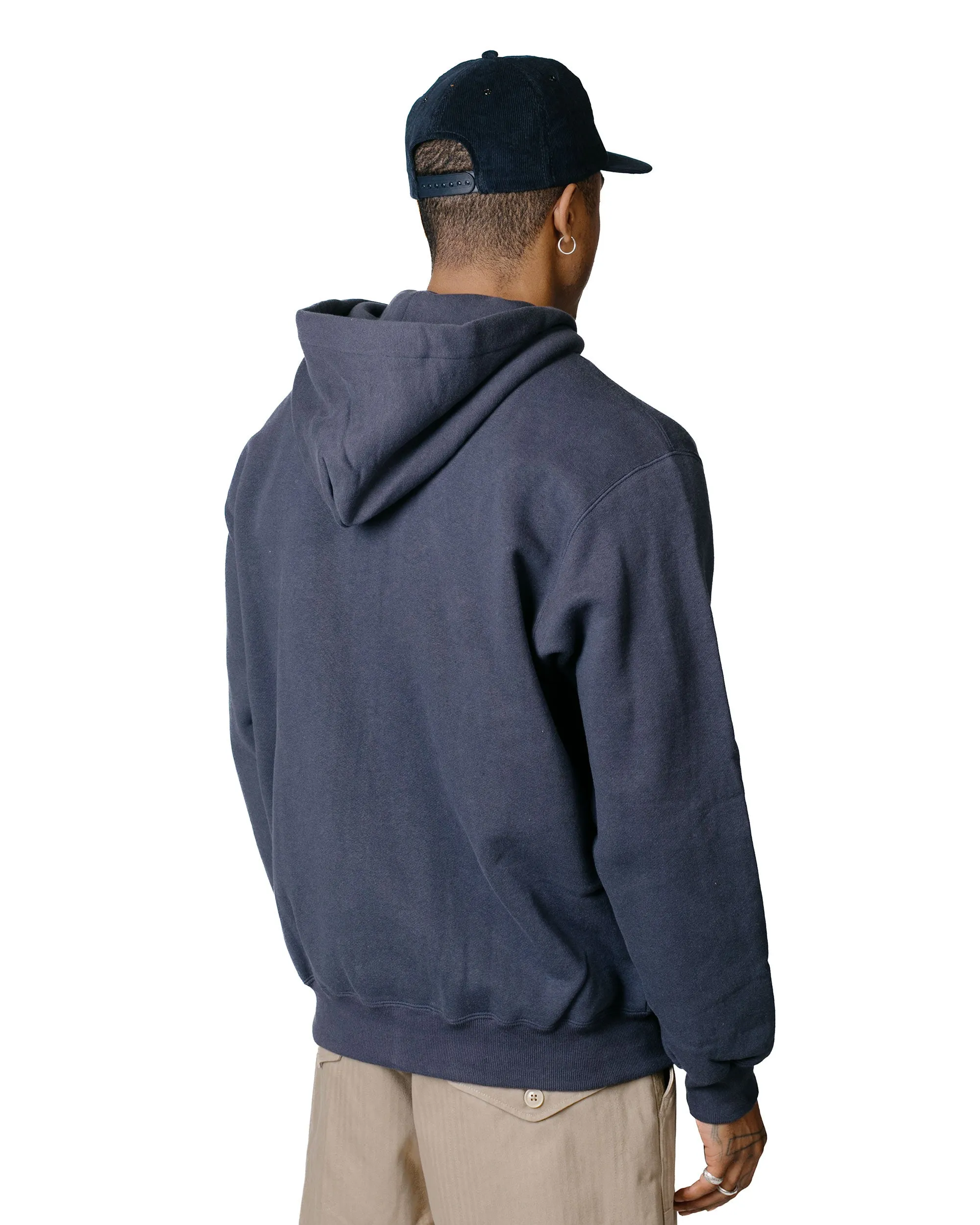 The Real McCoy's MC19125 10 oz. Loopwheel F/Z Parka Navy