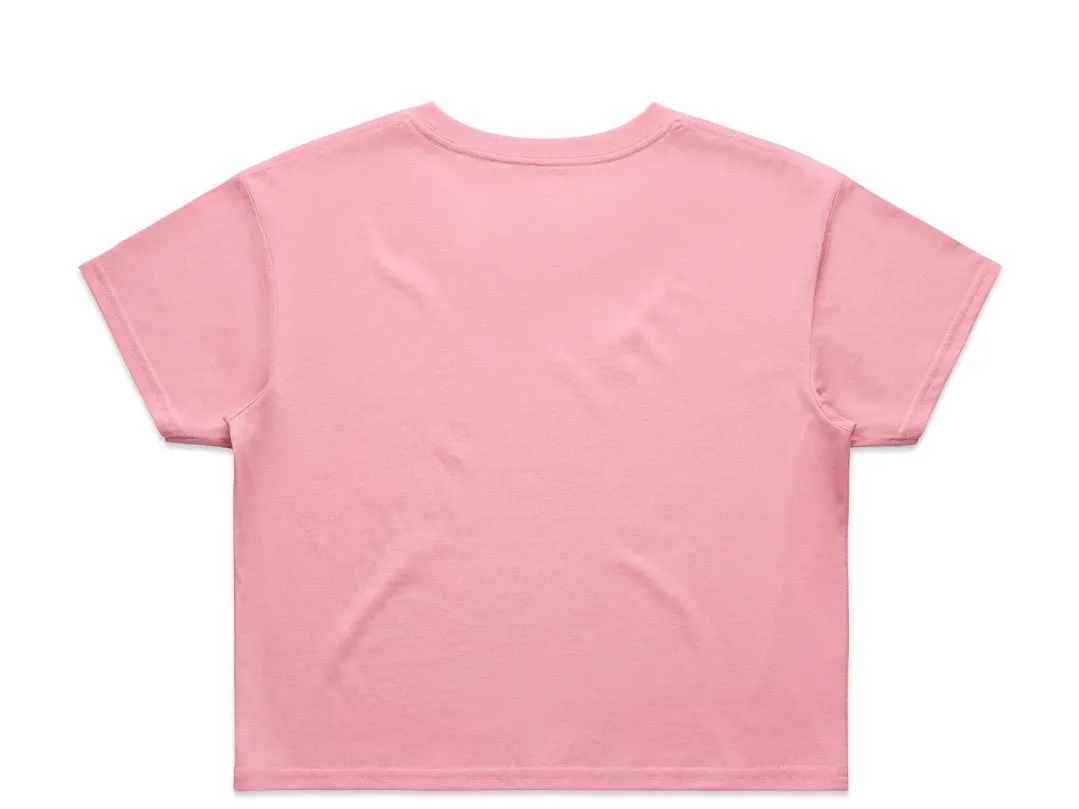 TLB kindness is a vibe CROP tee bubblegum pink