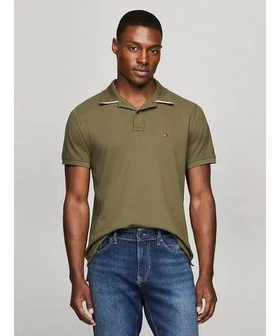 Tommy Hilfiger Men's Regular Fit Under Collar Tipped Polo