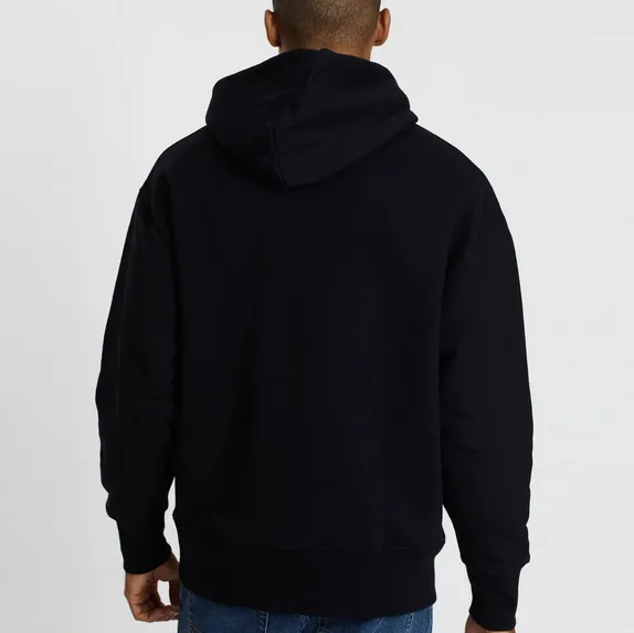 Tommy Hilfiger Men's Tommy Jeans SMITH PO BADGE HOODIE. Black.