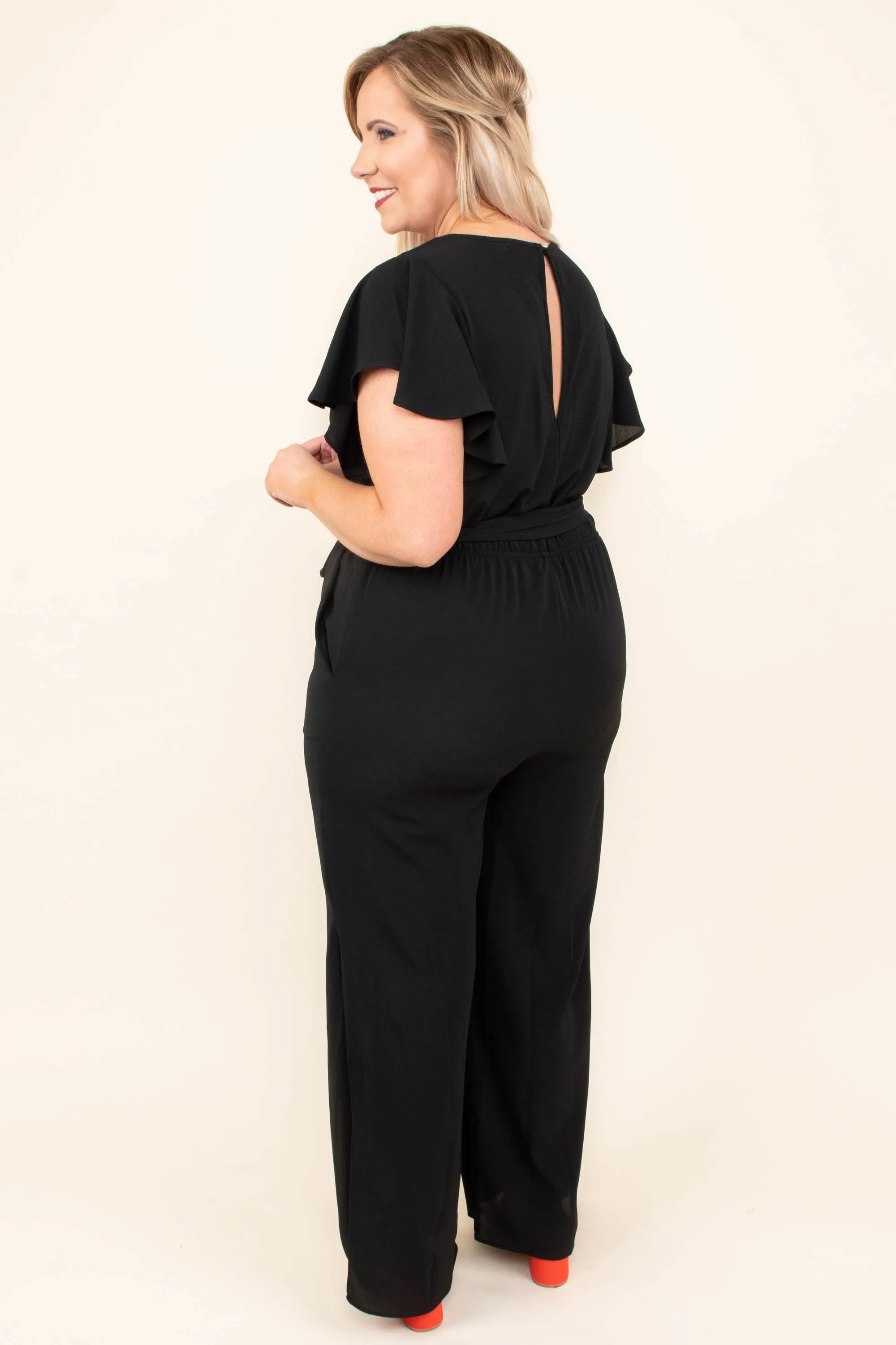 Try Not To Stare Jumpsuit, Black