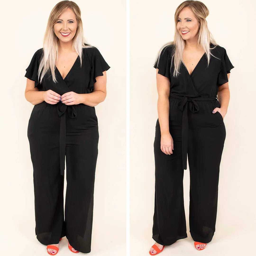 Try Not To Stare Jumpsuit, Black