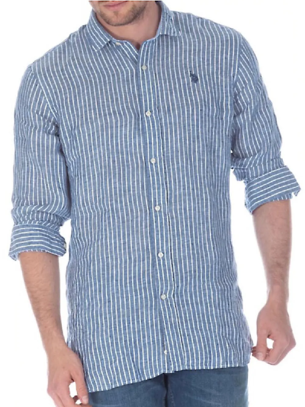 U.S. Polo Assn. Camicia Uomo 66179 53192 Celeste