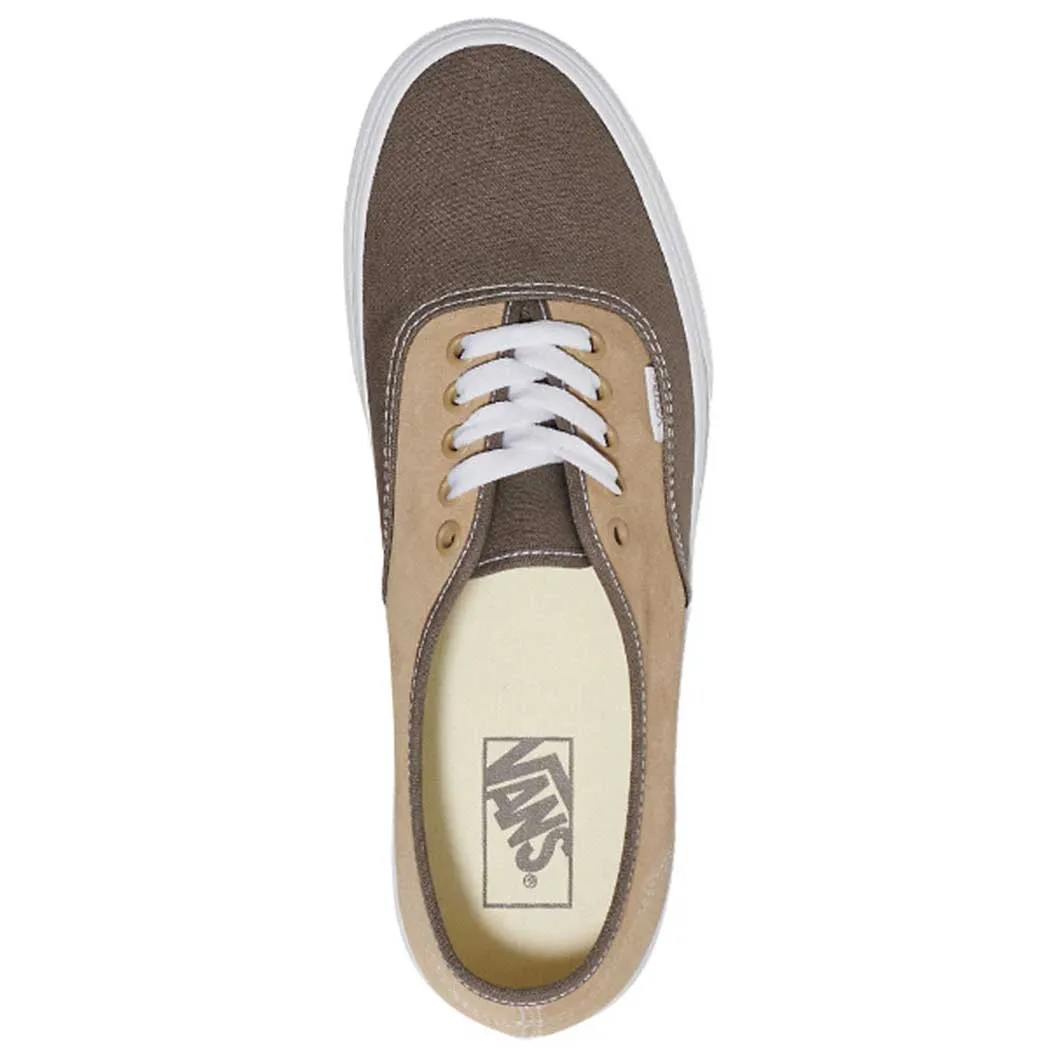 Vans Authentic Sneaker Canvas/ Suede Block Brown (Men's)