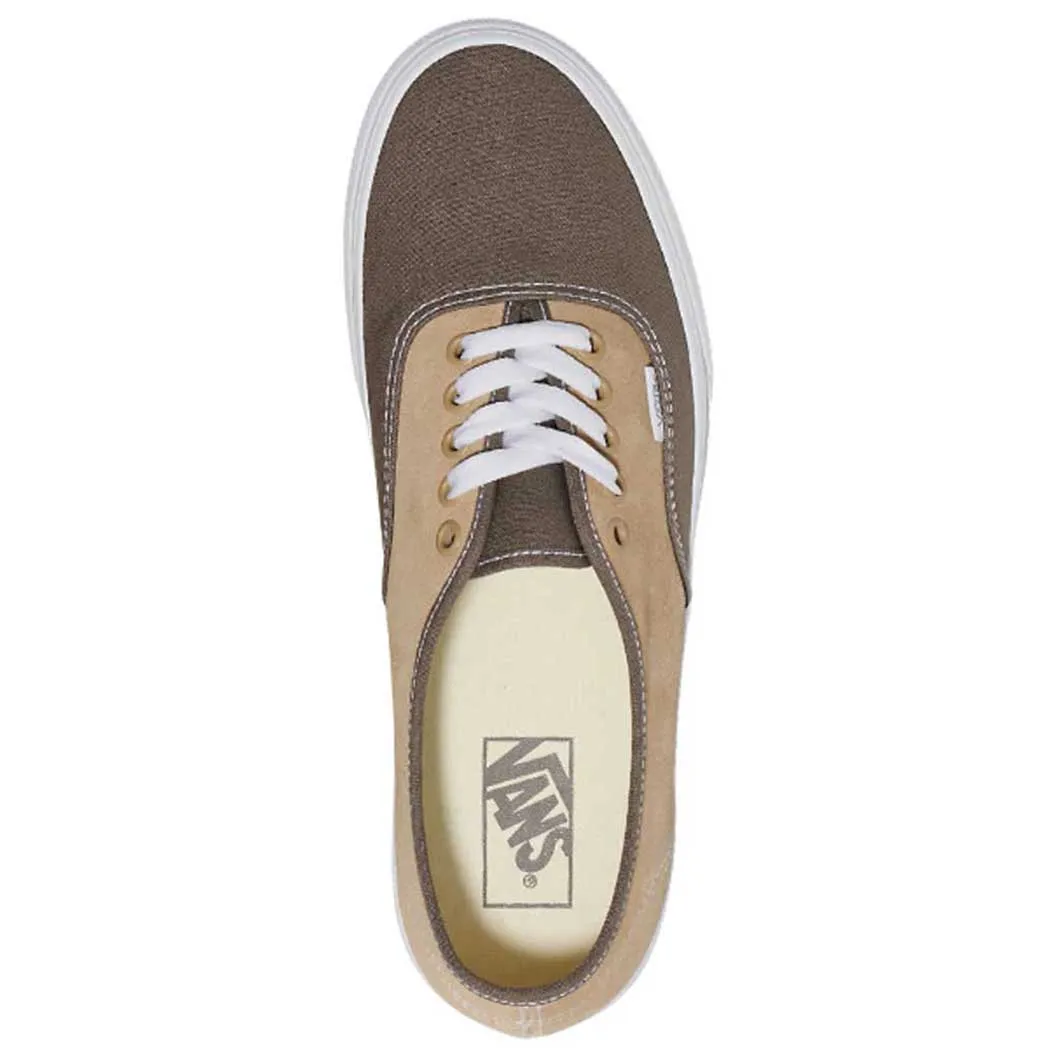 Vans Authentic Sneaker Canvas/ Suede Block Brown (Women's)