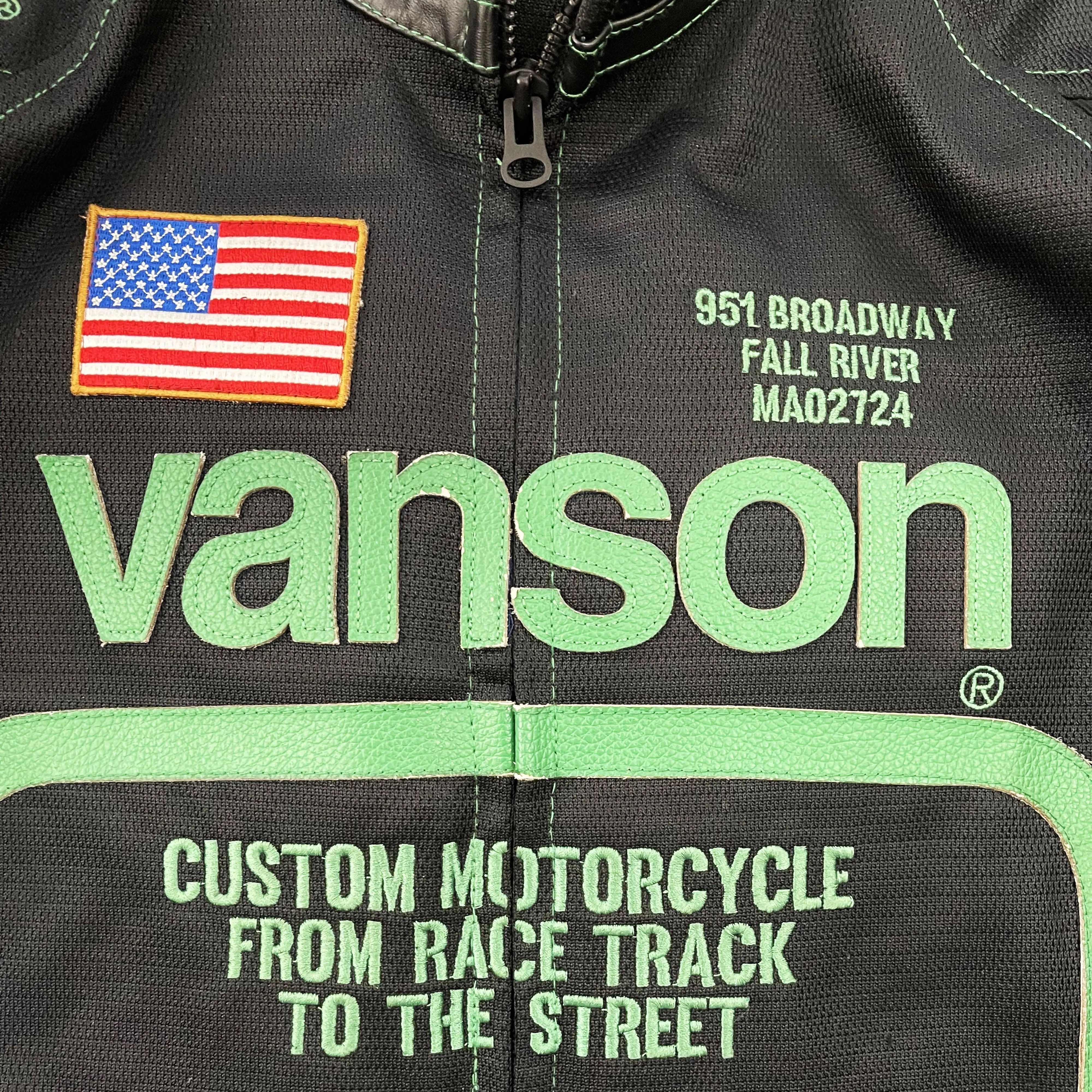 Vanson Leathers Motorcycle Mesh Racer Jacket