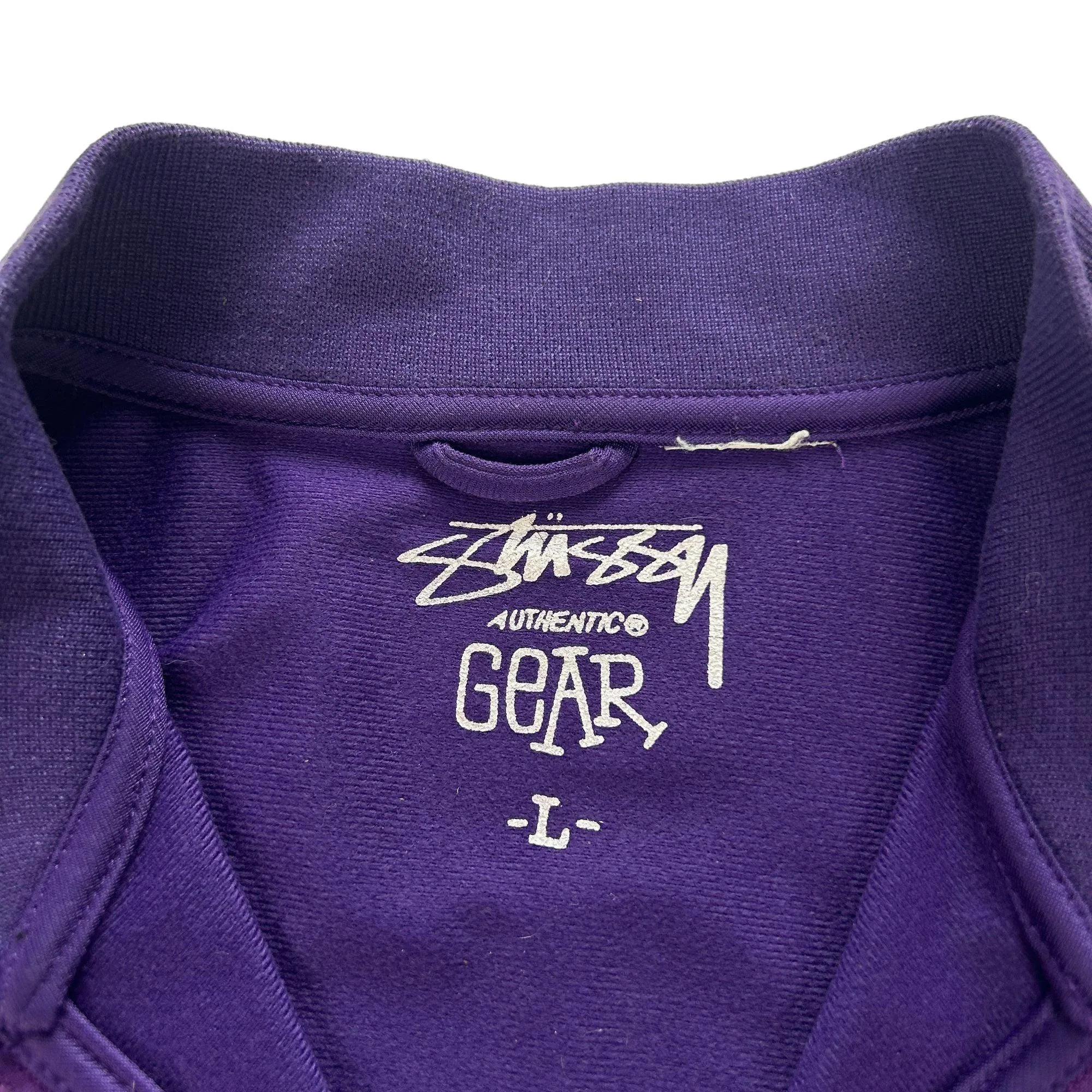 Vintage Stussy Spellout Track Jacket Size M