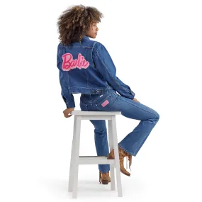 Wrangler x Barbie Zip Front Denim Jacket in Wrangler Blue