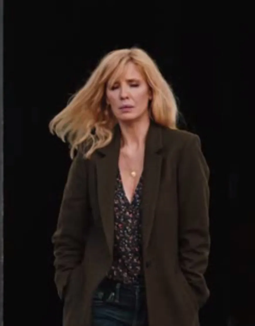 Yellowstone S04 Kelly Reilly Brown Trench Coat | Beth Dutton Brown Coat