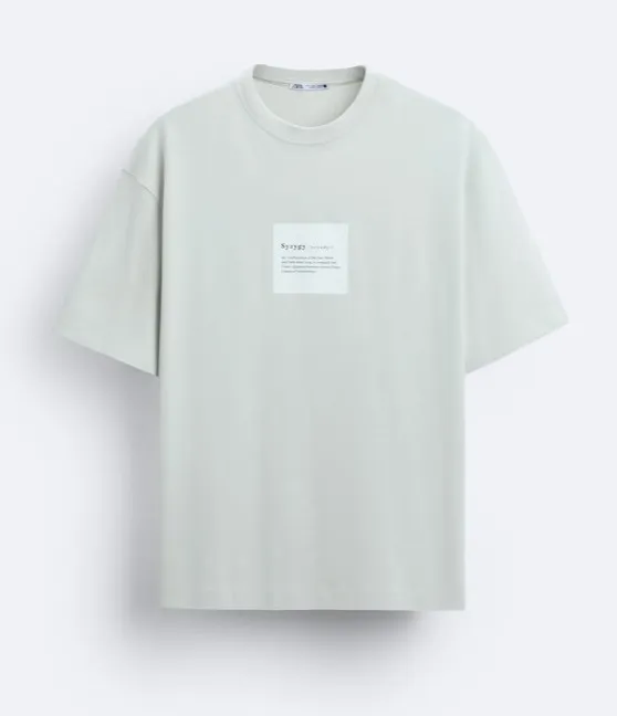 ZARA  |Cotton Short Sleeves T-Shirts